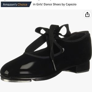 Capezio toddler size 7.5 black tap shoes